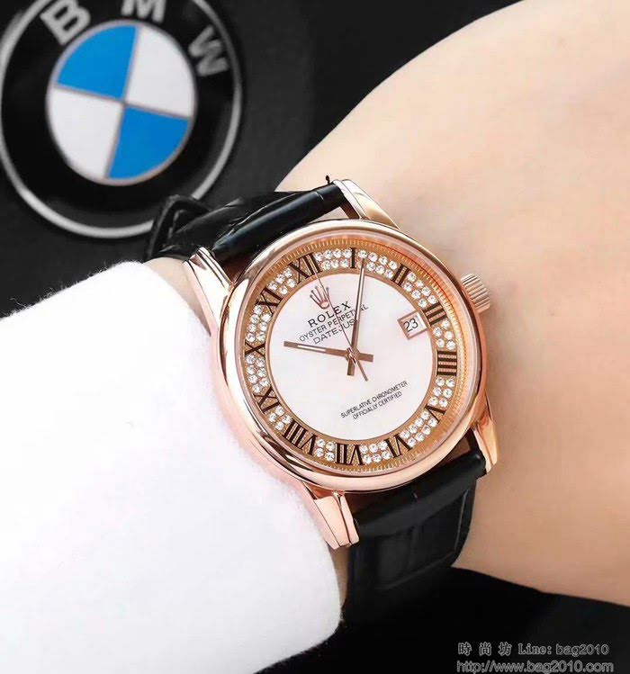 ROLEX勞力士 切利尼升級版 深海珍珠母貝配南非真鑽鑲製錶盤 深度防水 男士腕表  wssb4764